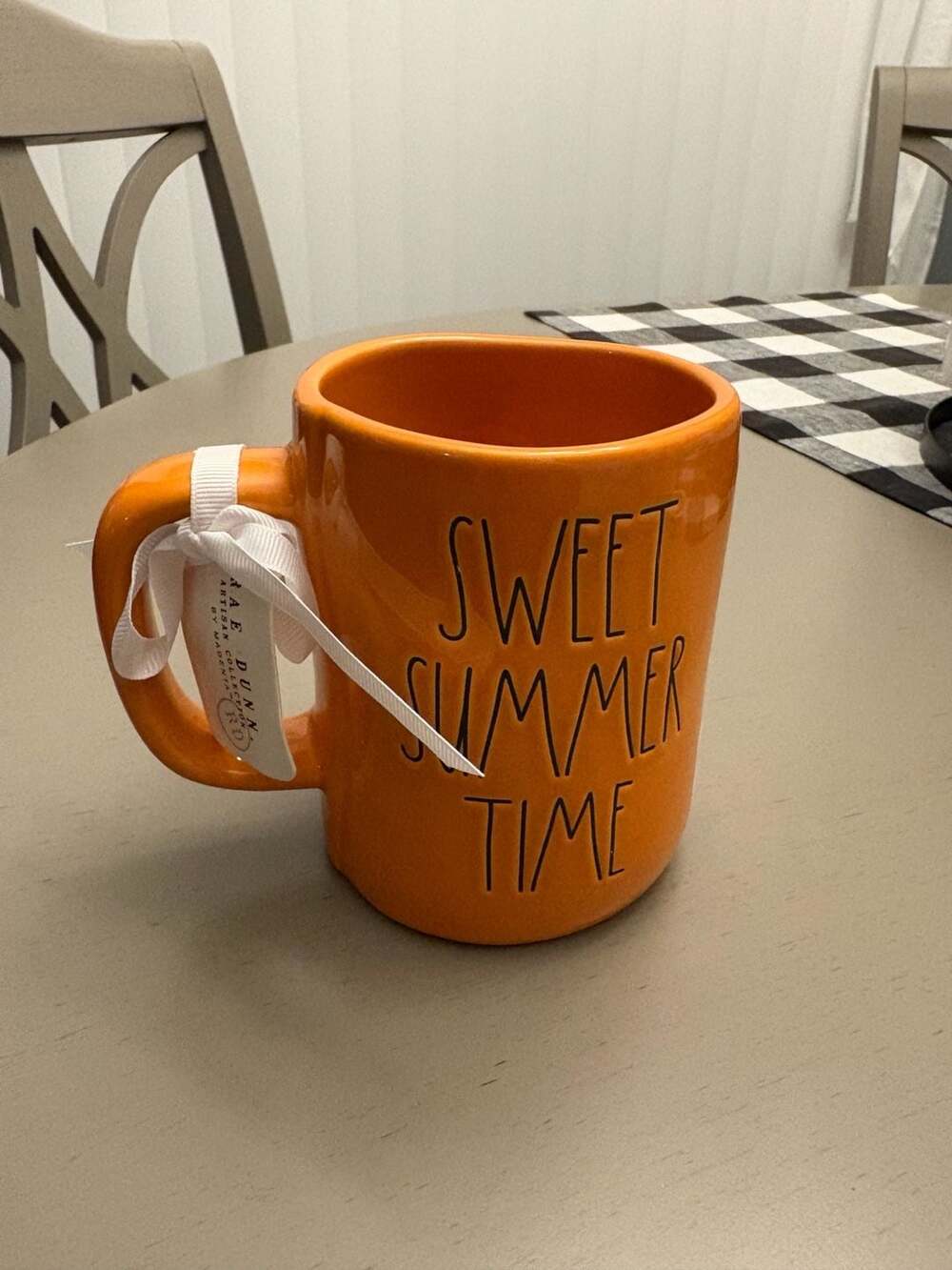 Rae Dunn SWEET SUMMER TIME Orange Mug with Citrus Graphic